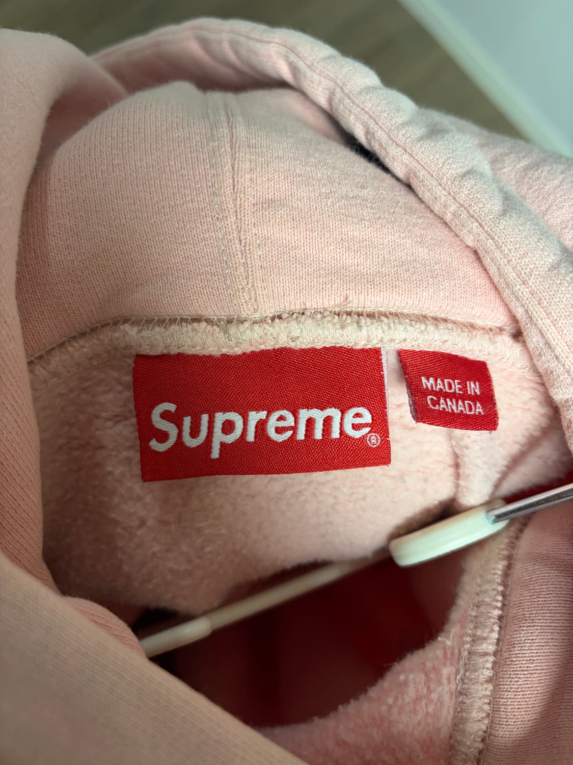 슈프림 후드티 핑크 상품이미지3