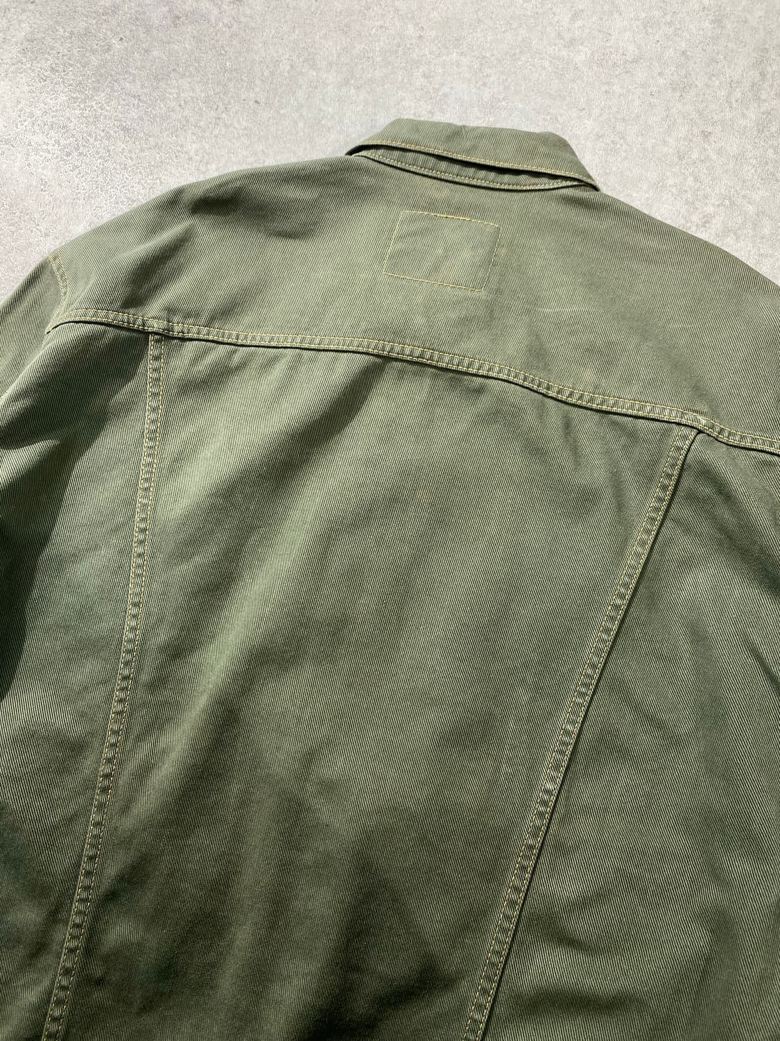 [100] 00s Levi's 리바이스 블랙탭 그린워시드 데님자켓 상품이미지6