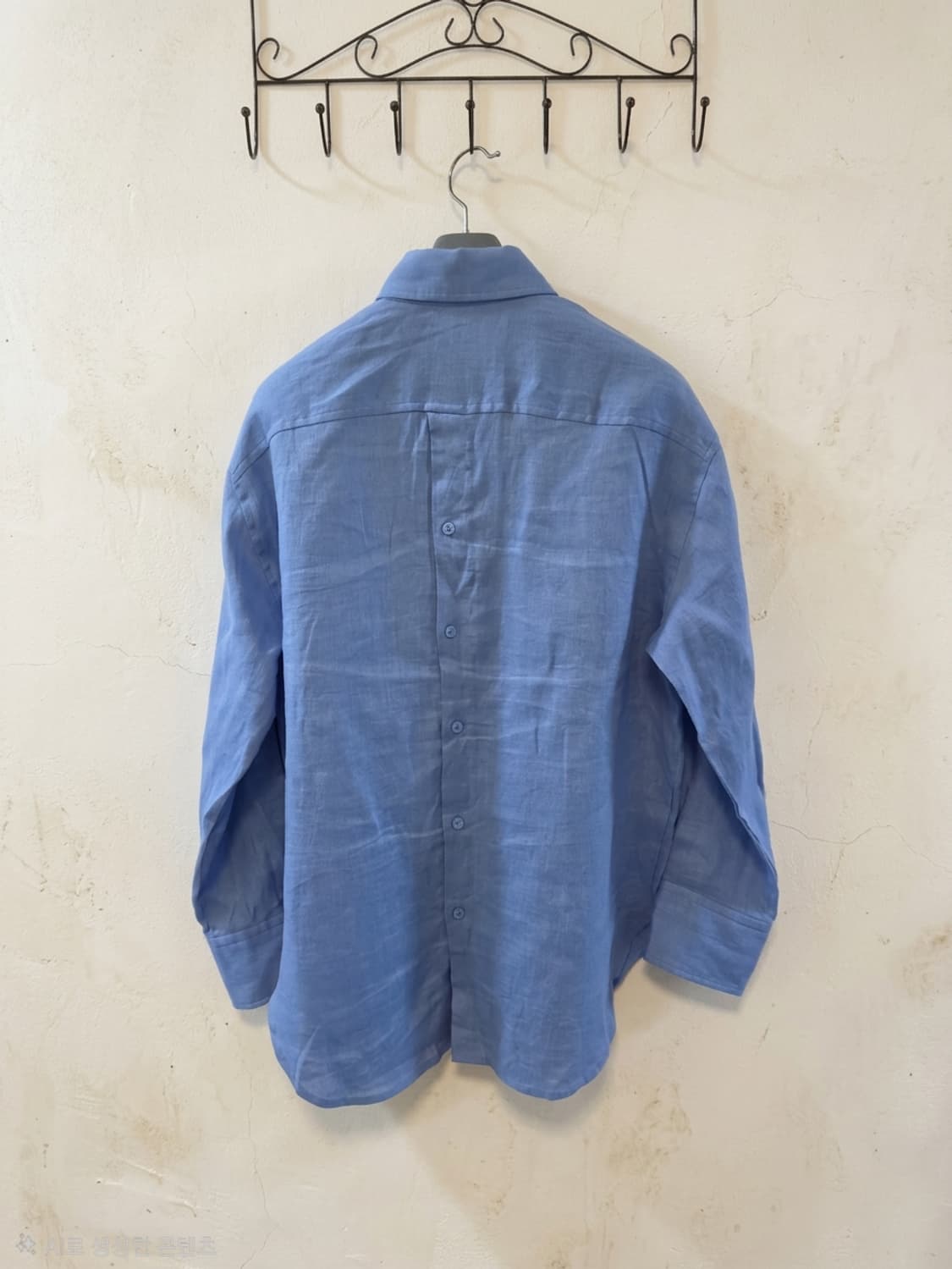 ZARA 블루 린넨 셔츠 S 상품이미지2