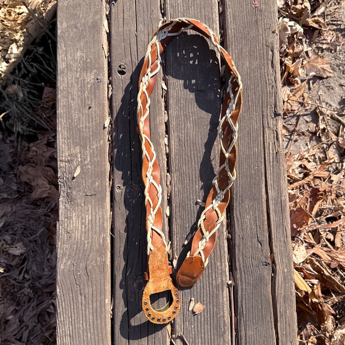 브레이드 초원 레더 벨트 상품이미지5