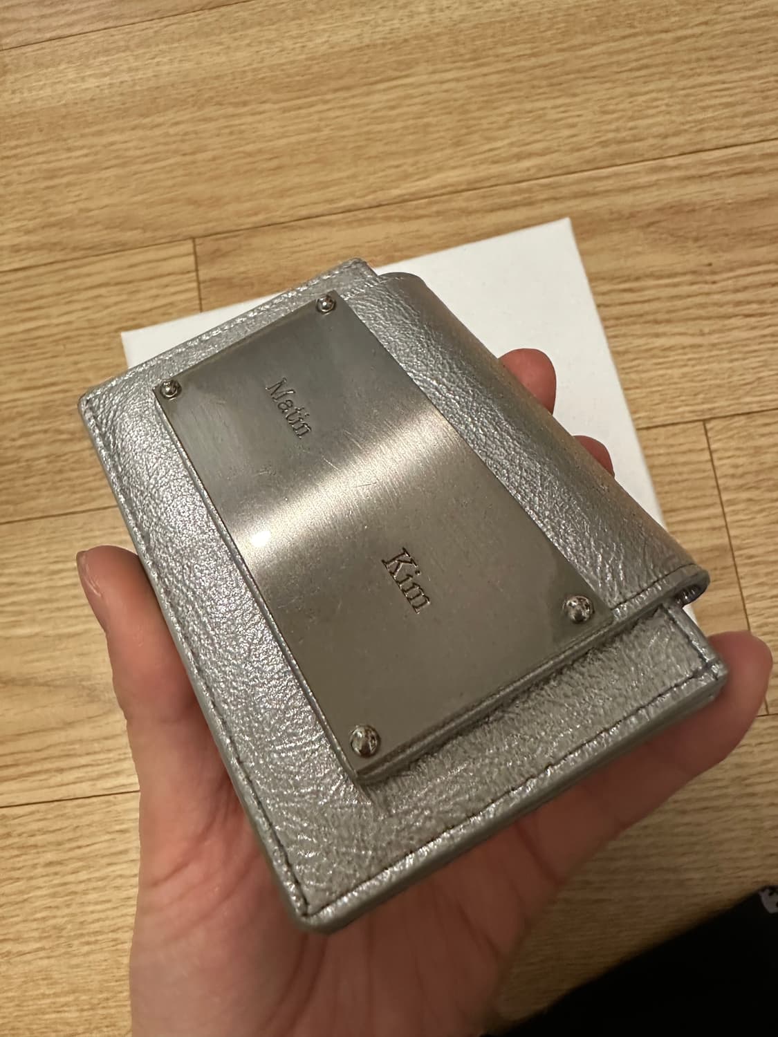 마뗑킴 실버 아코디언 지갑  상품이미지4