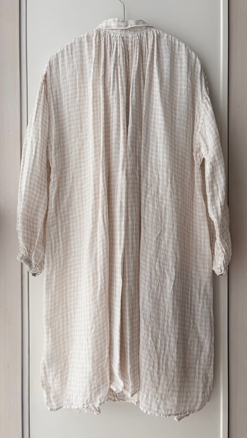 Veritecoeur 베리떼꾸르 린넨 엔틱 롱블라우스 상품이미지2