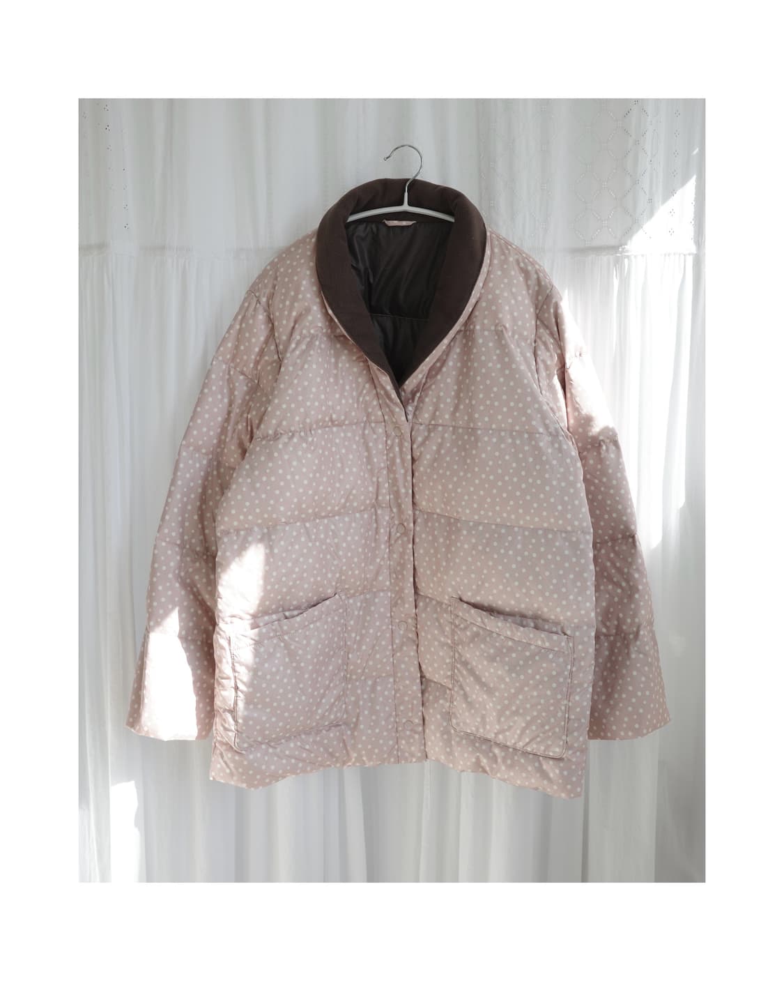 pink dot padded jacket 상품이미지1