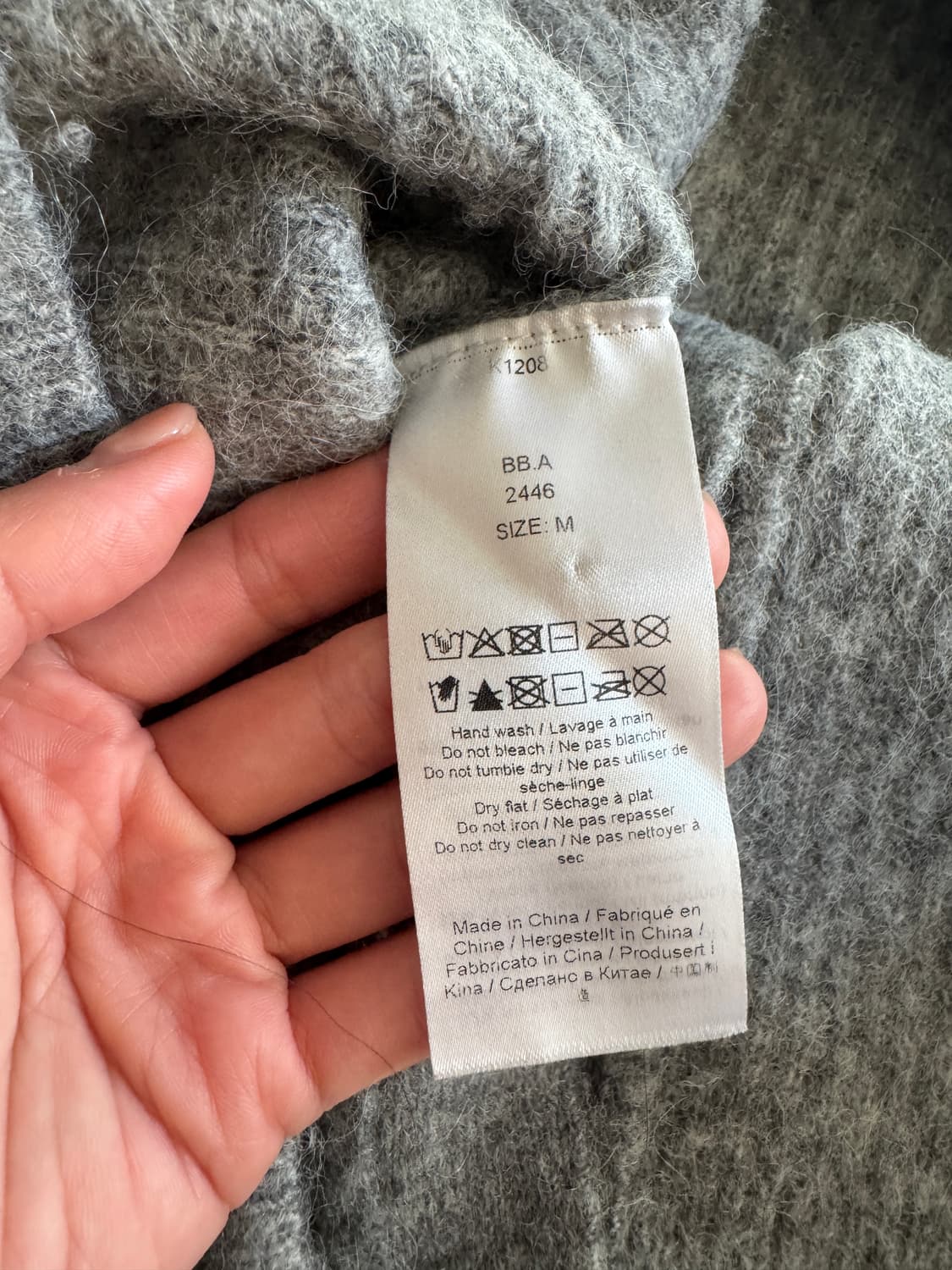 GANNI 가니 여성 알파카 블렌드 가디건 상품이미지8