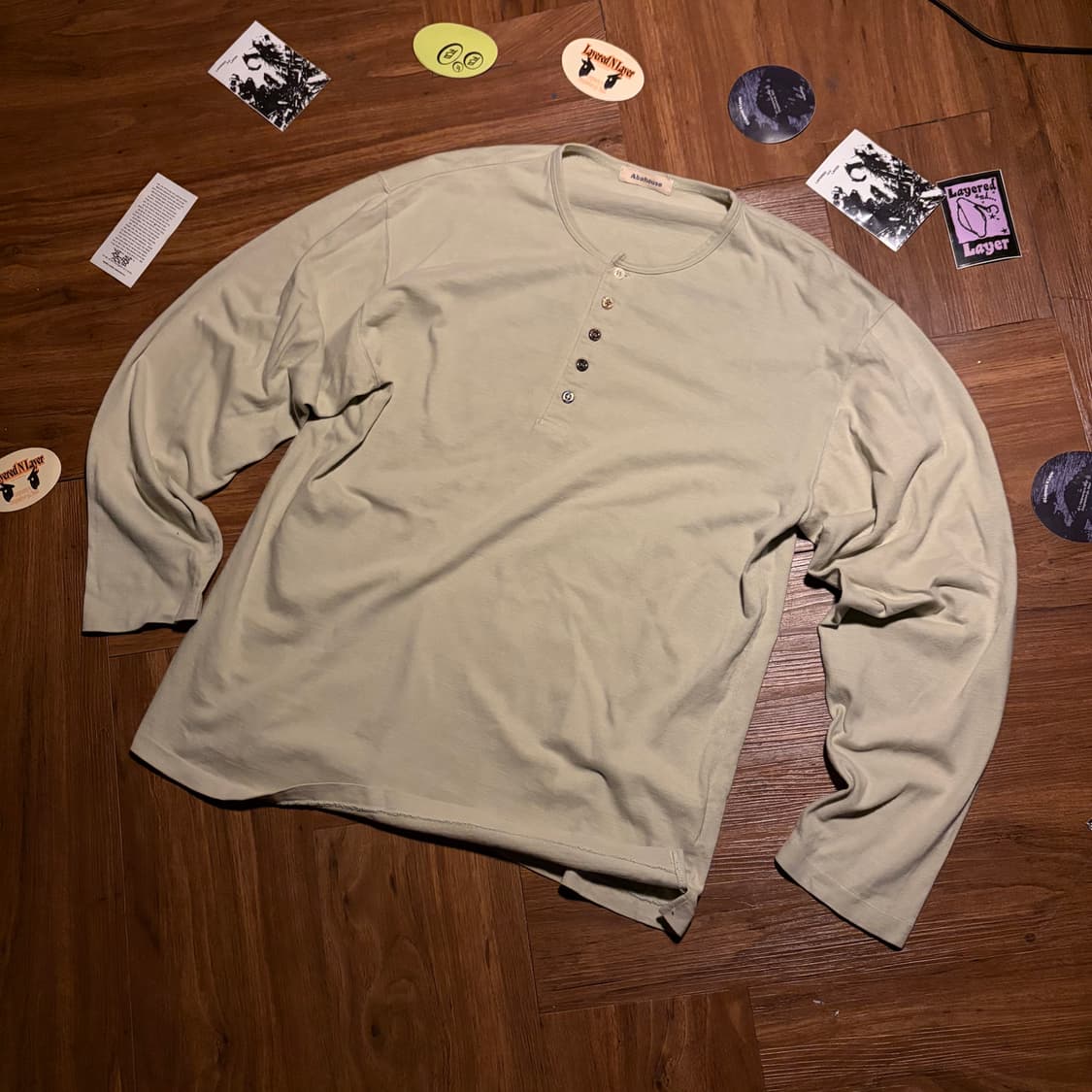 Aba house 5 button henryneck long sleeve 상품이미지3