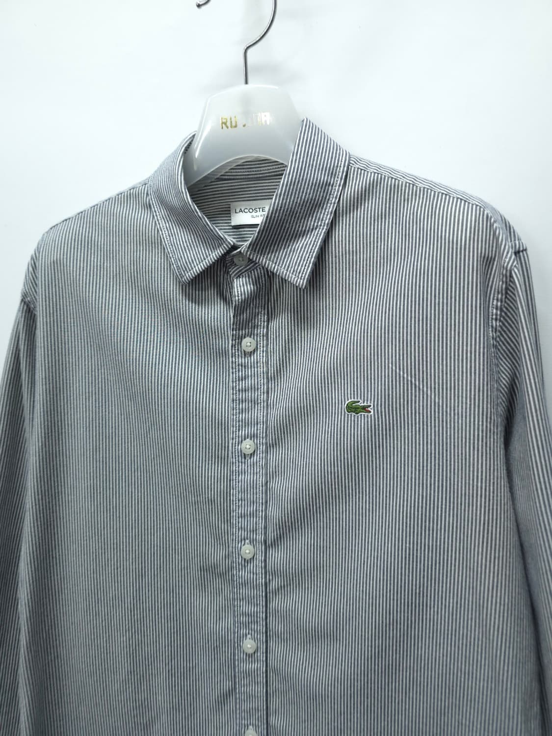 라코스테 슬림핏 긴팔 스트라이프 셔츠 (사이즈 100) 상품이미지2