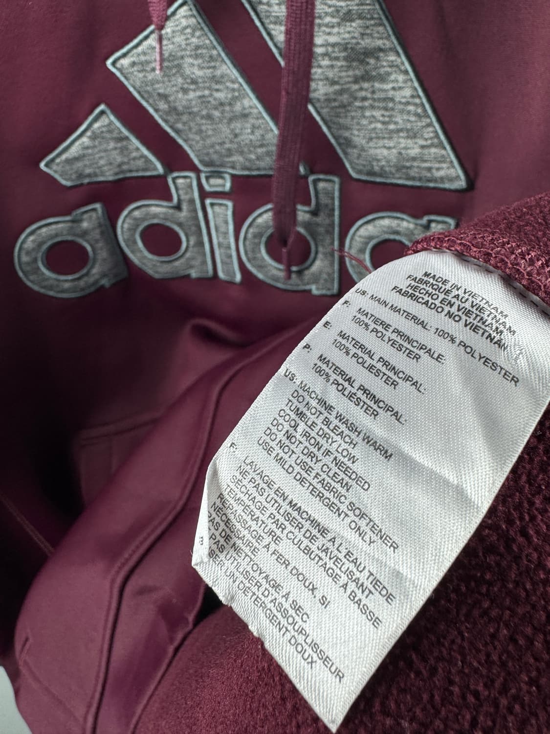 아디다스 버건디 나그랑 폴리 후디1760 상품이미지5