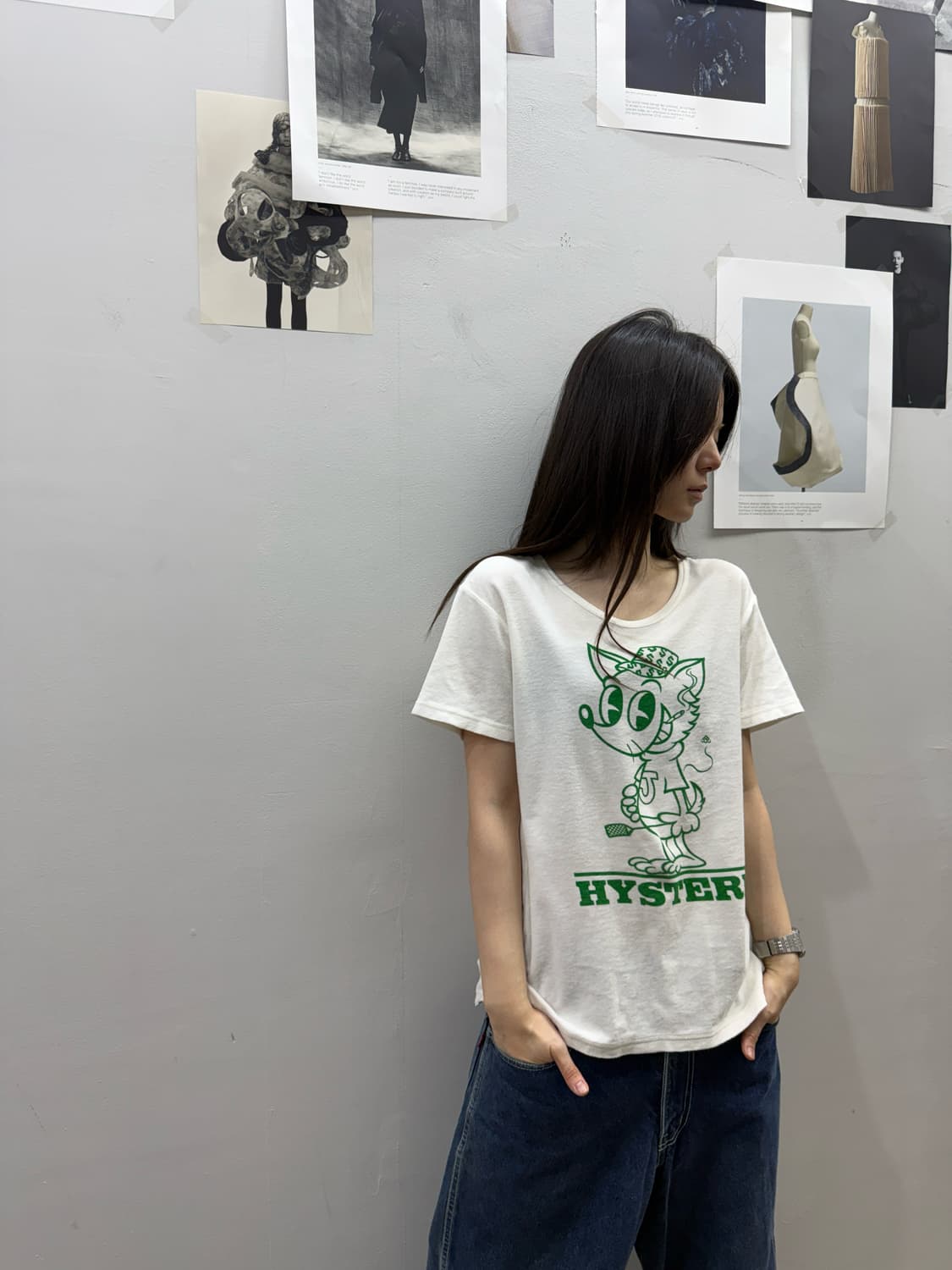 히스테릭 글래머 캐릭터 로고 티셔츠 상품이미지1