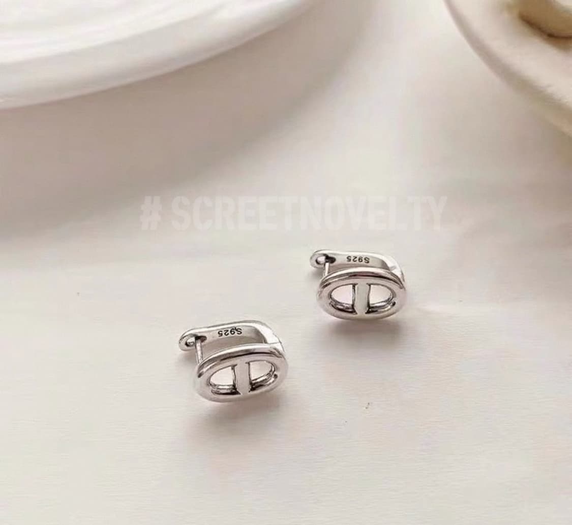 샹달 미니 실버 원터치 이어링 상품이미지1