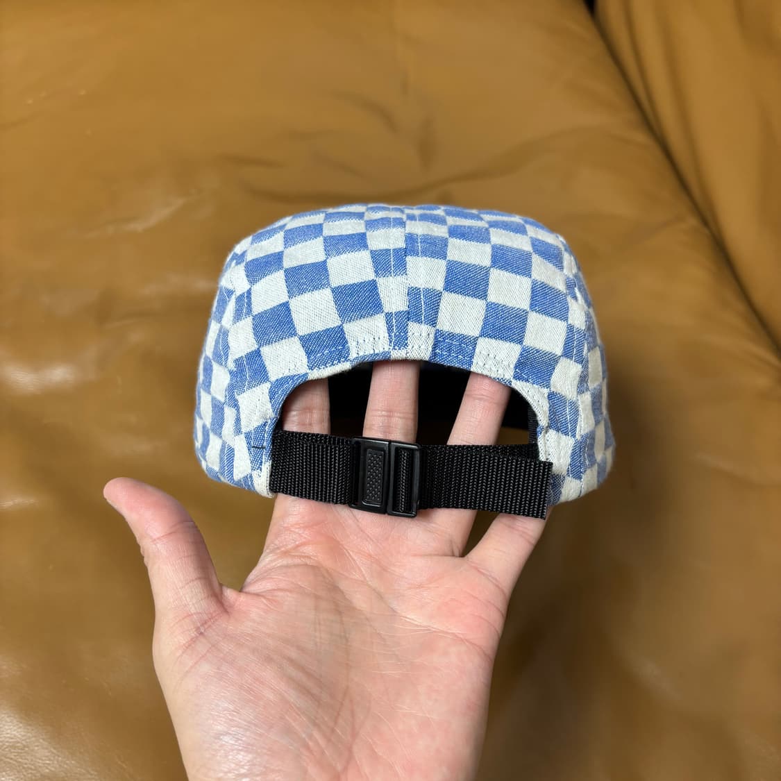 Supreme 슈프림 체커보드 블루 캠프캡 모자 (Checkboard) 상품이미지7