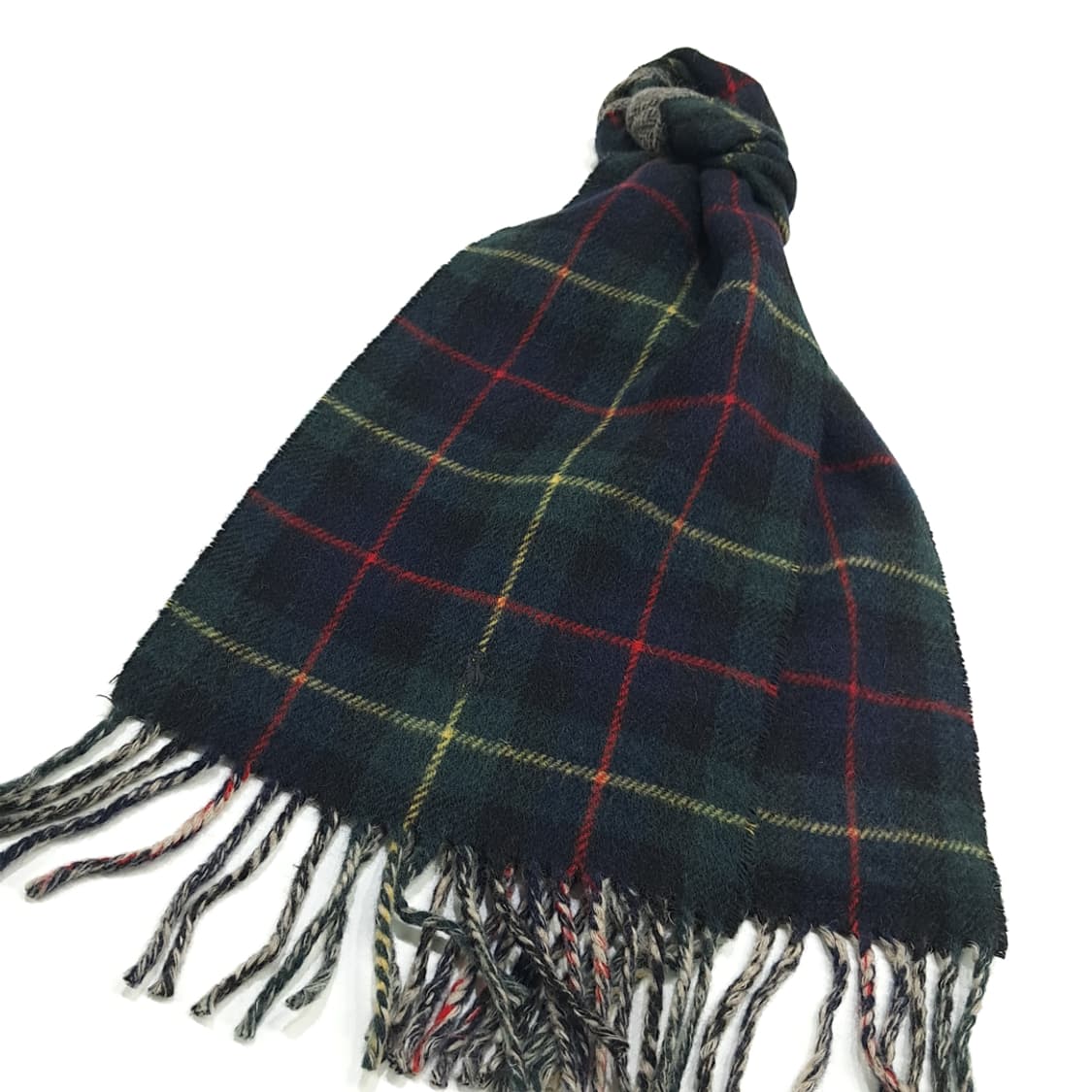 MX294 폴로 랄프로렌 블랙워치 헤링본 램스울 양면 목도리 머플러 상품이미지3