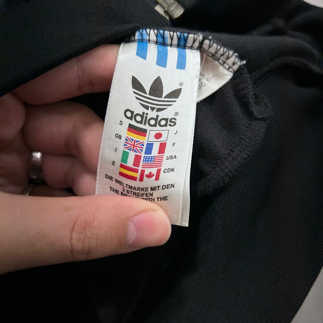 아디다스 오리지널 블랙 슈퍼스타 후드 트랙탑 져지 상품이미지4