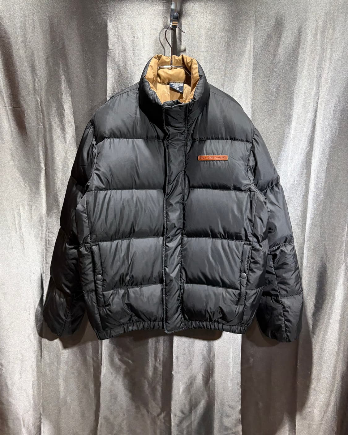 S 폴로랄프로렌 Jeans company 레더패치 블랙 패딩 상품이미지2