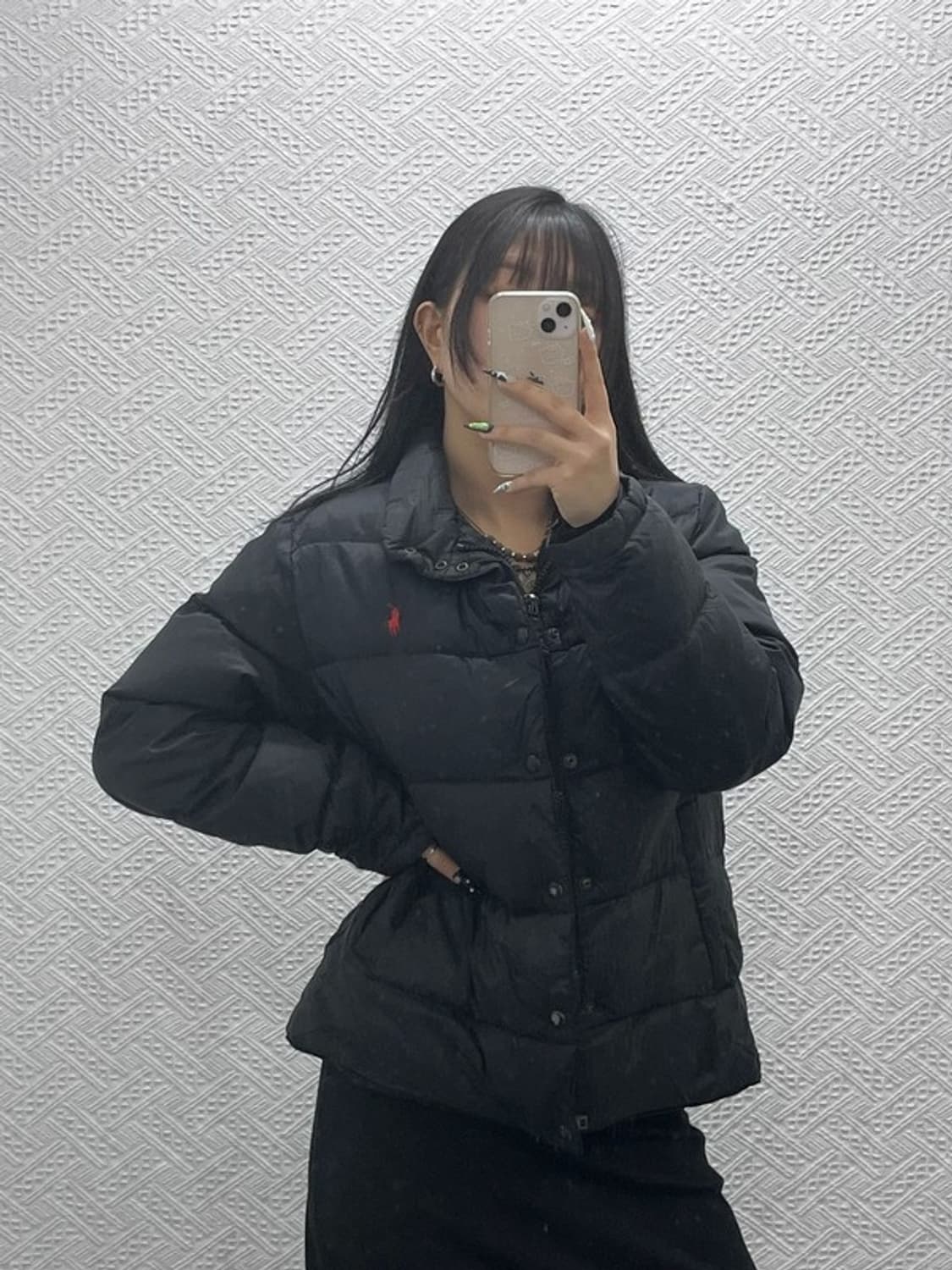 폴로 랄프로렌 모던 시크 캐주얼 레드포니 패딩 M C08770 상품이미지2