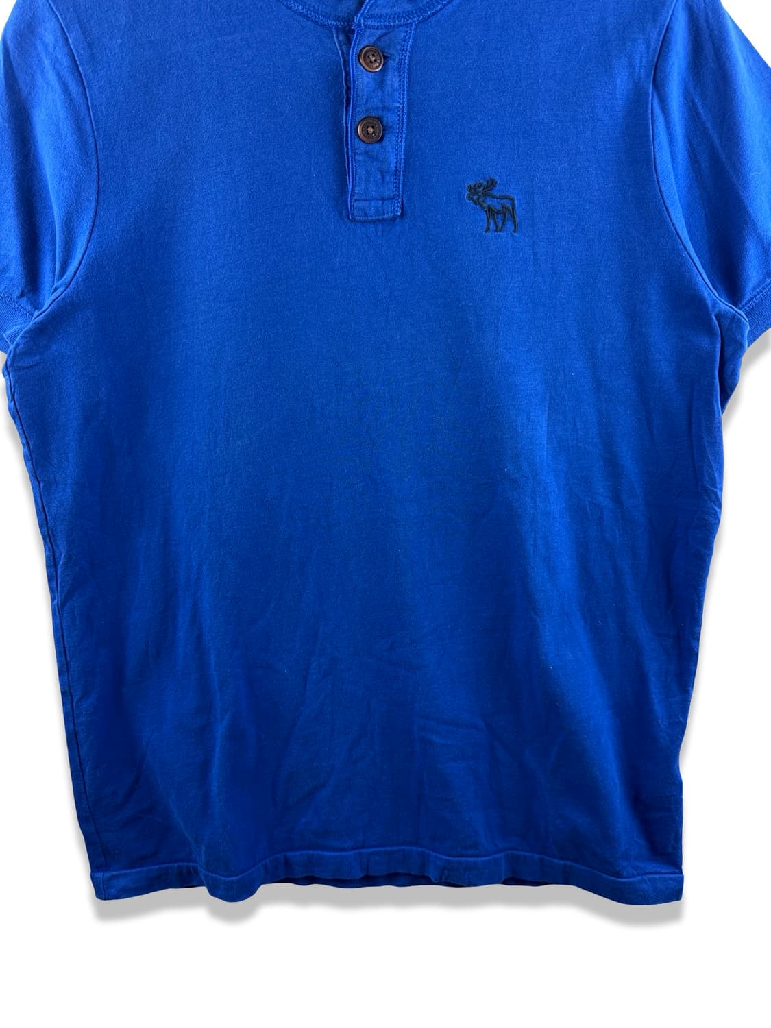 아베크롬비 블루 버튼 헨리넥 반팔티셔츠2796 상품이미지4