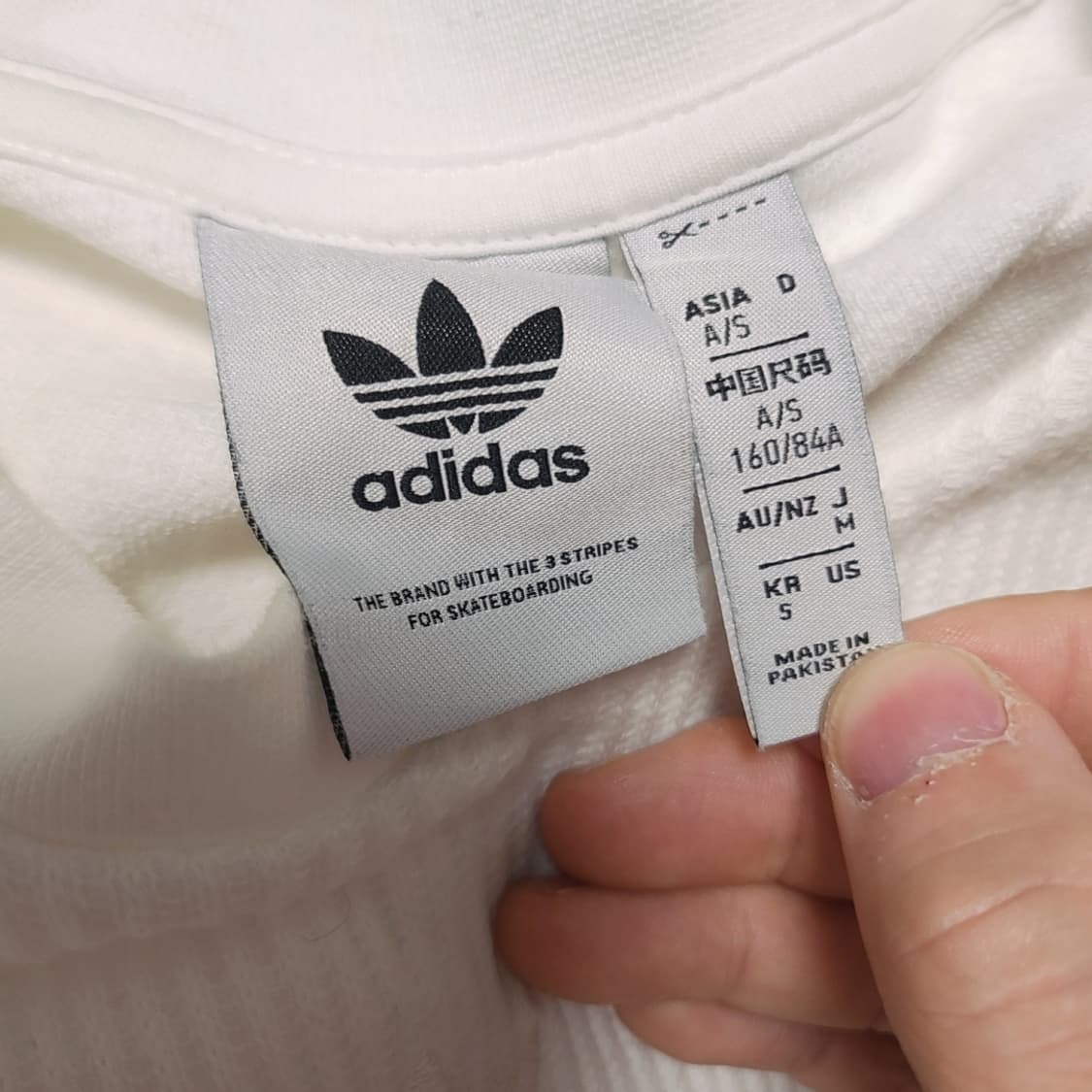 [S] 아디다스 골지 와플 긴팔 티셔츠 상품이미지3