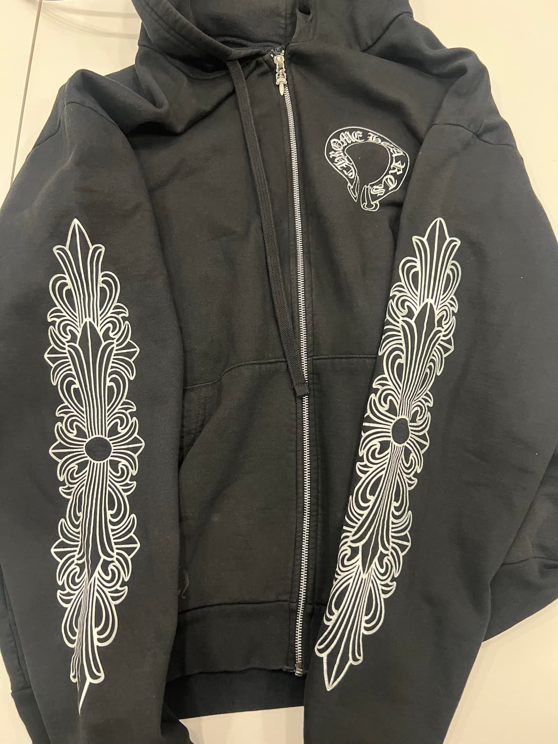 크롬하츠 홀스슈 플로랄 후드집업 상품이미지1