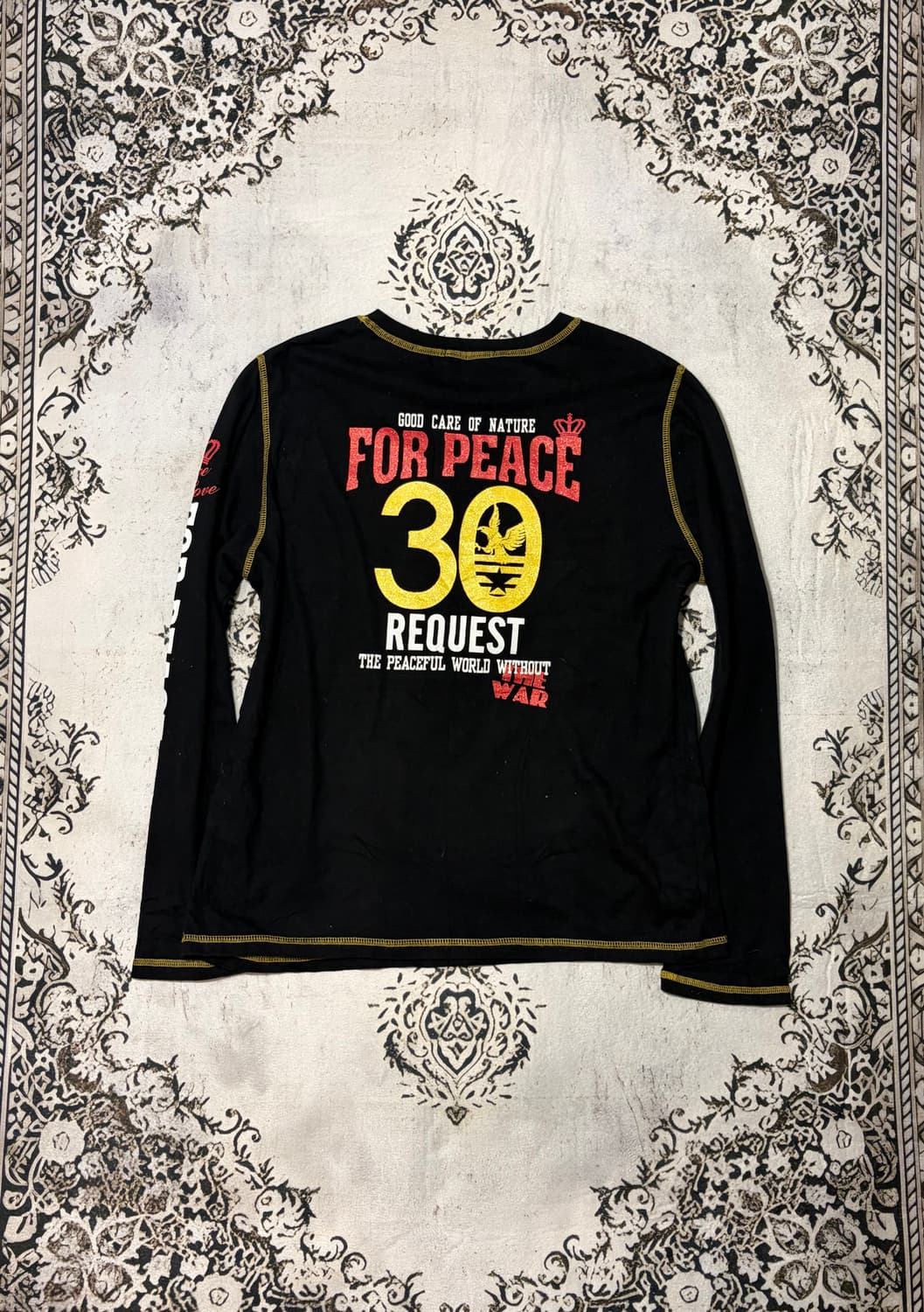 Y2K cubic lettering stitch long sleeve 상품이미지2