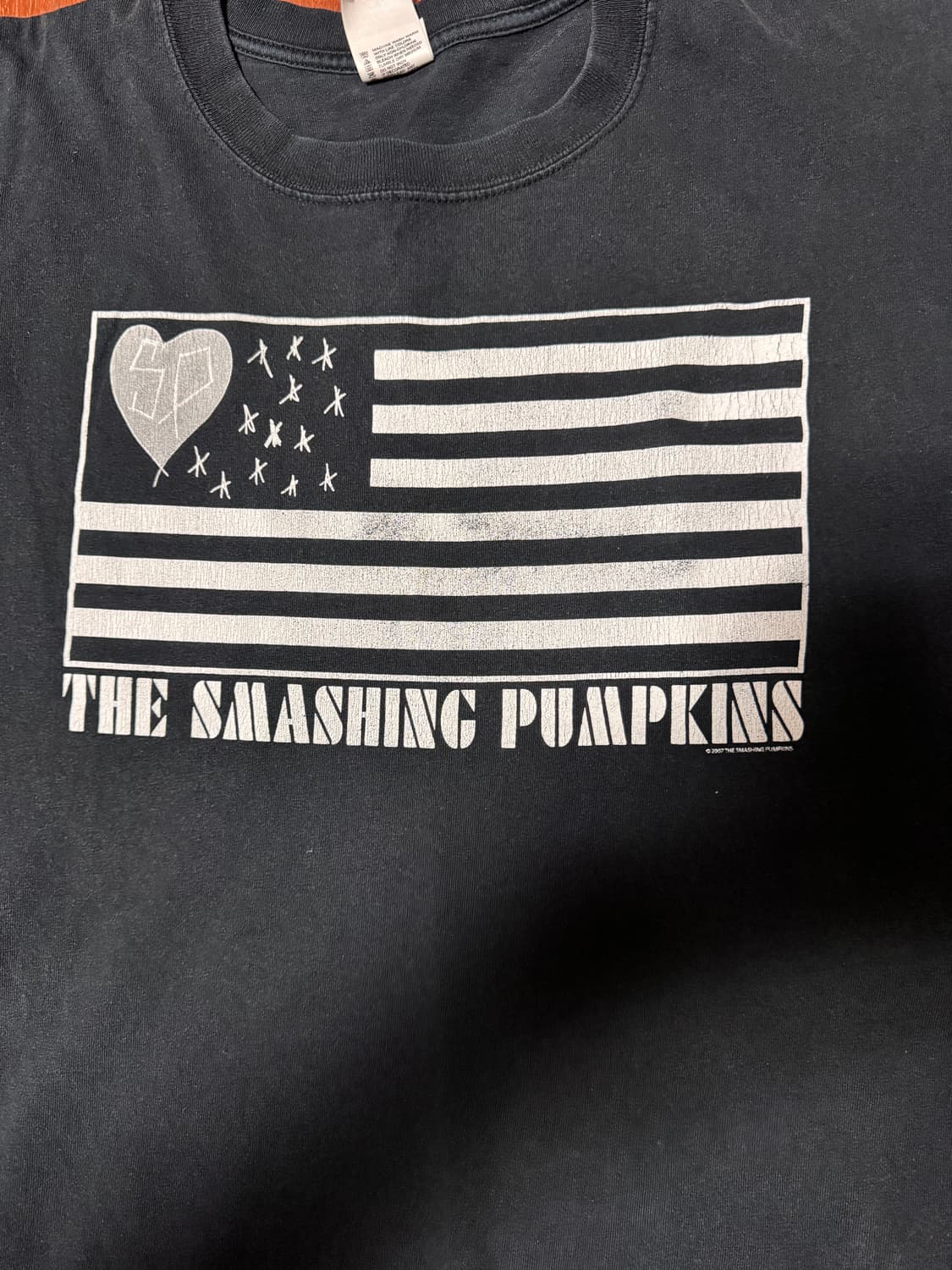 [XXL] 00s Smashing Pumpkins 성조기 밴드티 상품이미지2