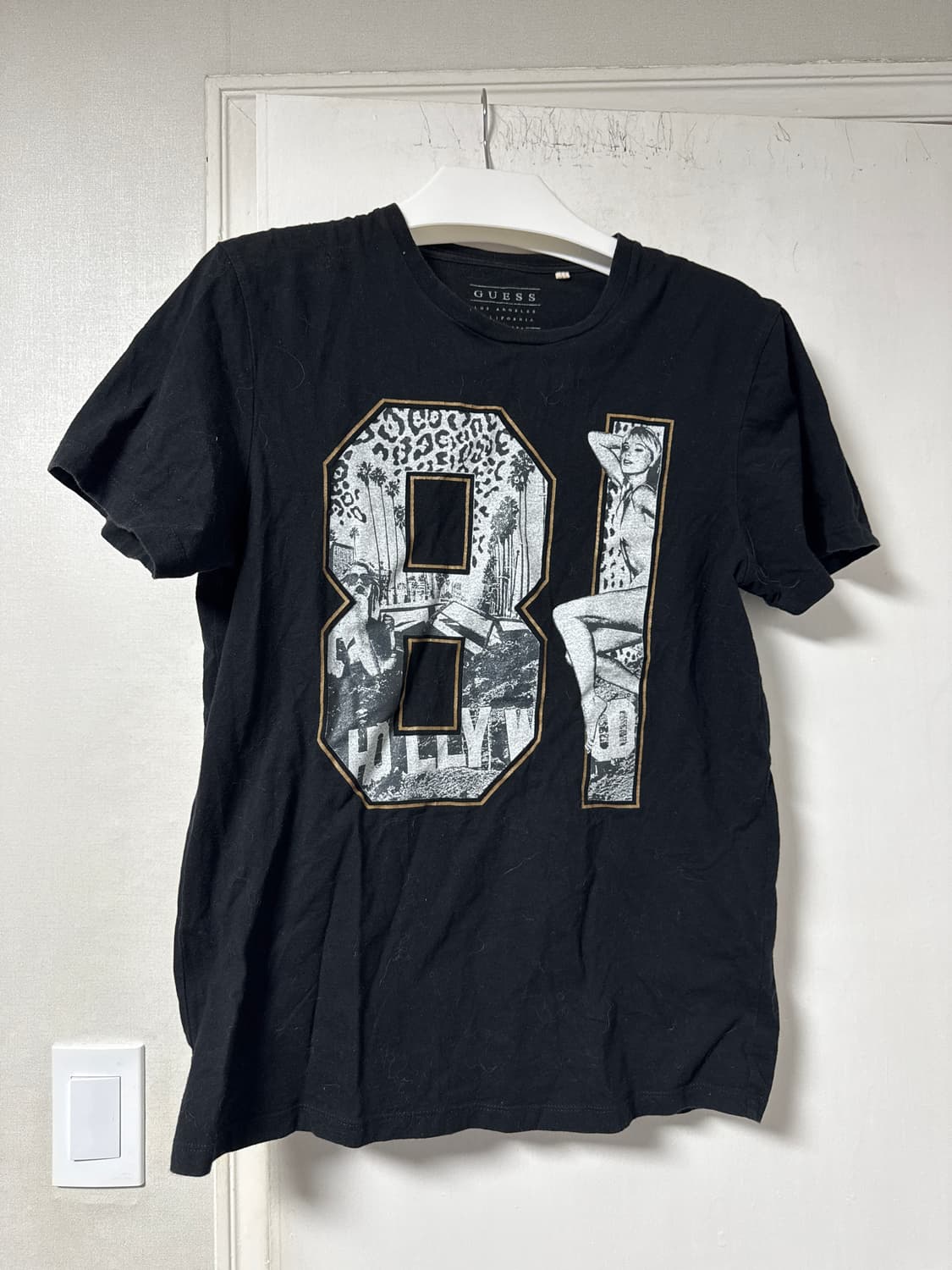 14ss Guess 히스테릭글래머맛 넘버 81 로고 반팔티 상품이미지2