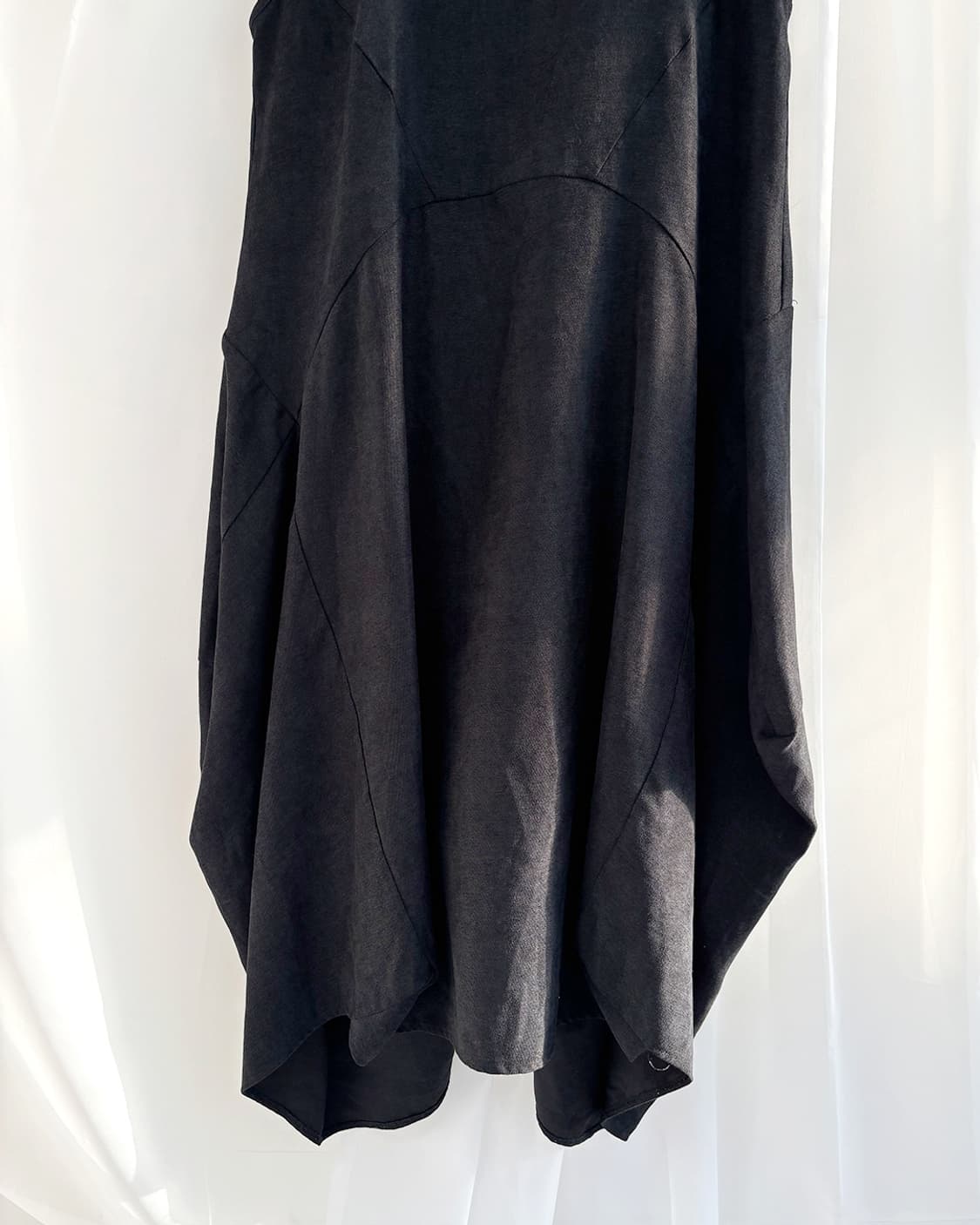 silent worth 챠콜 빅 벌룬 실루엣 롱 원피스 상품이미지8