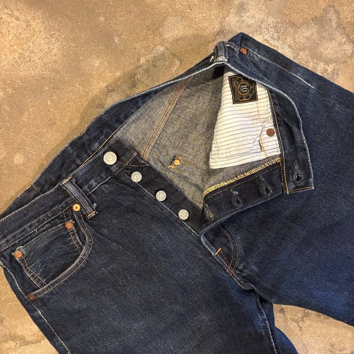 일본 제라도 10주년 노벨 클래식 로우 셀비지 데님 팬츠 zzz 상품이미지5