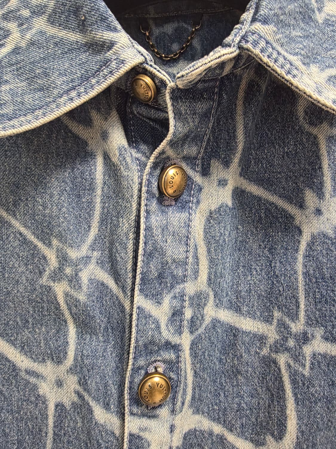 루이비통 데님 반팔 셔츠 XXL 105~ 상품이미지4