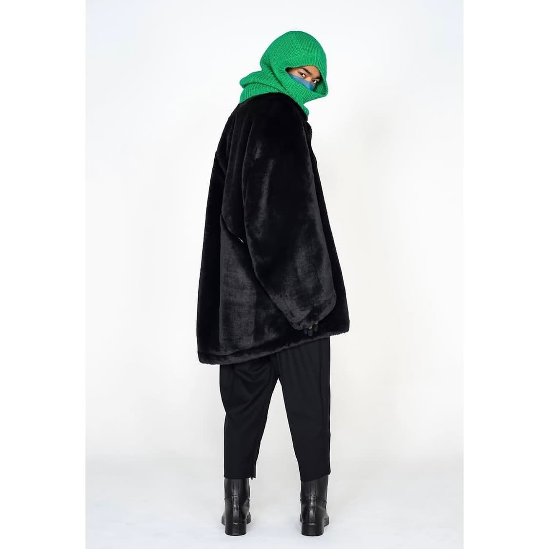 [44] 솔로이스트 22AW 벌룬 쉐입 퍼코트 상품이미지2