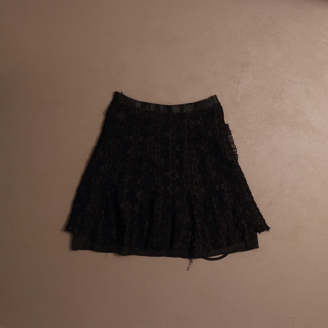 일본빈티지 그물 망사 글리터 스커트 페어리 A864 상품이미지3