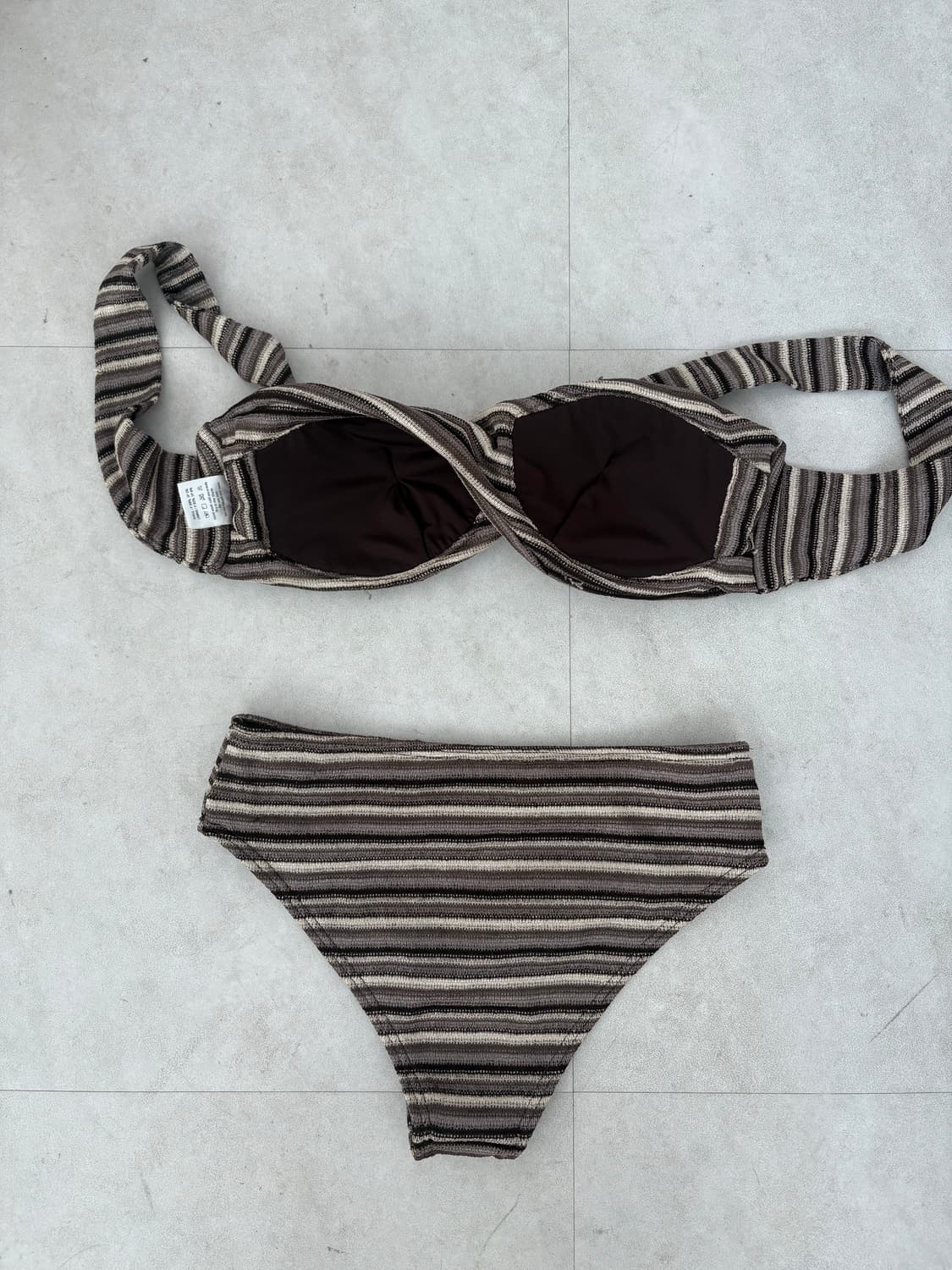 어스지구 Indie twist bikini (Brown) 상품이미지3