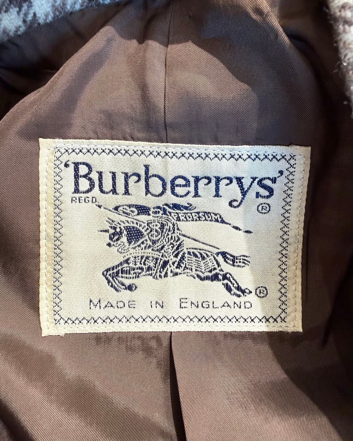 버버리 브라운 체크 1b 블레이저 자켓  상품이미지8