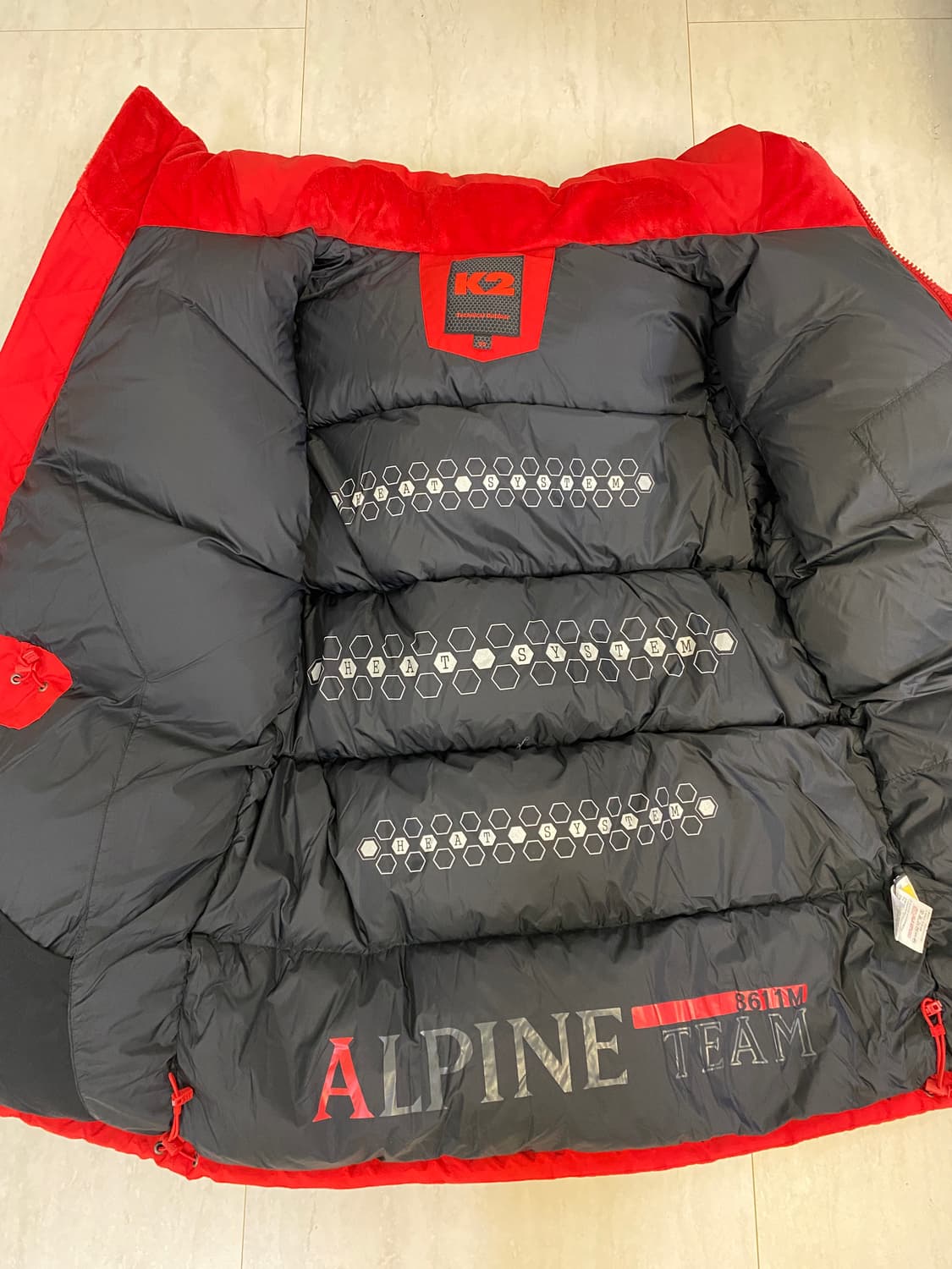 95)K2 알파인팀 대장 구스 다운 패딩 상품이미지5