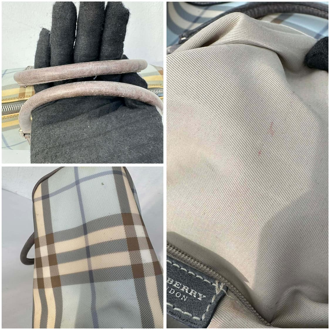 버버리 노바체크 미니 보스톤 토트백 상품이미지8