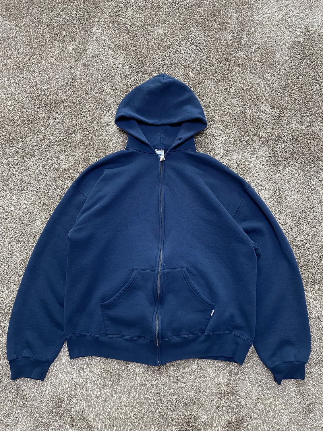 90s russell athletic hoodie zip navy 상품이미지1