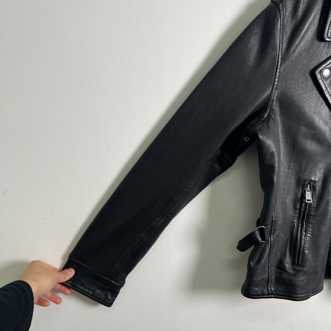 폴로 랄프로렌 램스킨 더블 라이더 자켓 L 상품이미지5