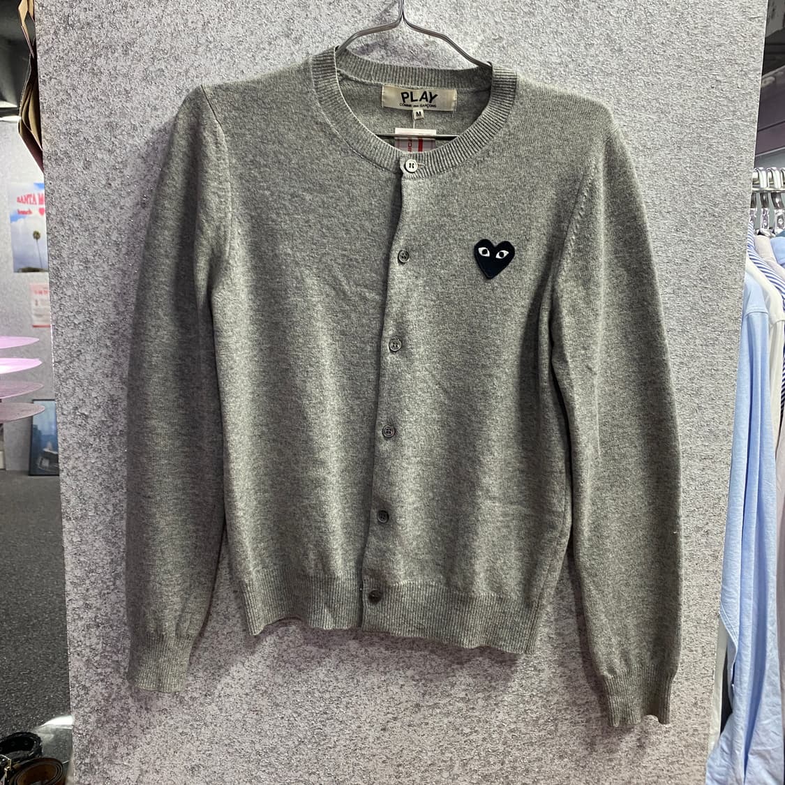 꼼데가르송 블랙 와트 와펜 크롭 가디건 그레이 B3518 상품이미지2