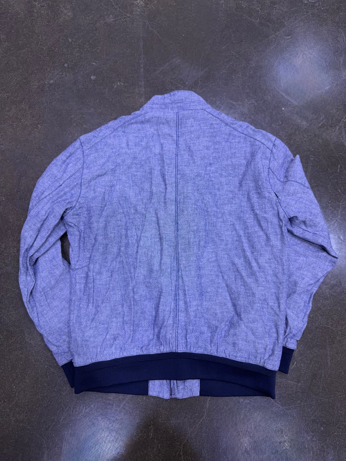 자라 린넨 블루종 점퍼 자켓 L 상품이미지2