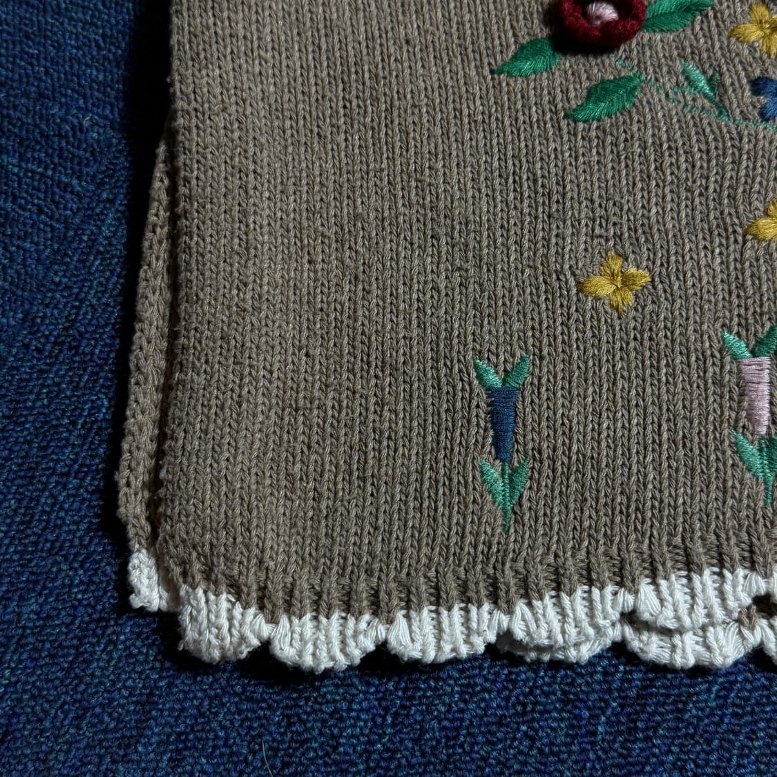 모리걸 플라워 니트 베스트 상품이미지3