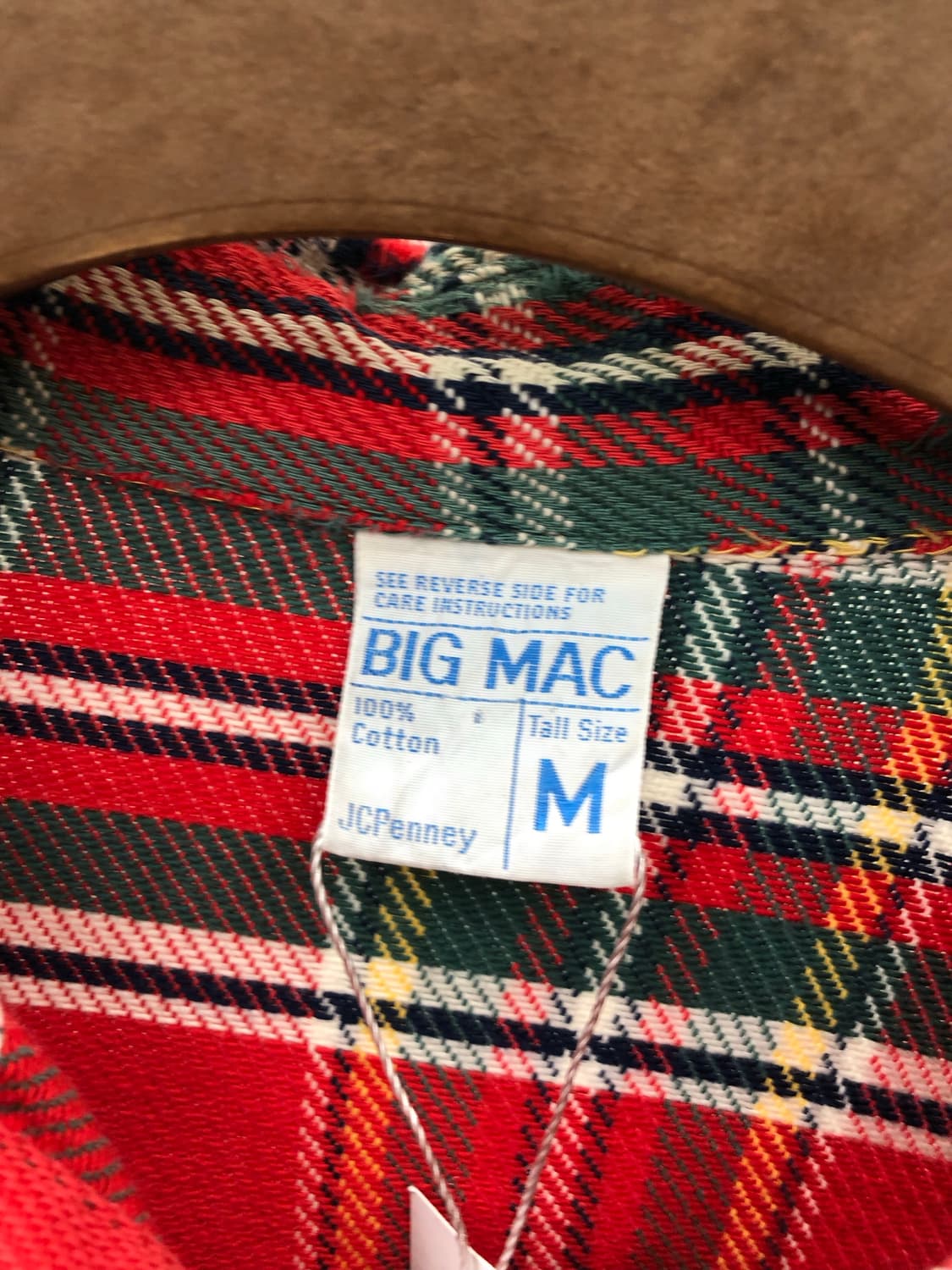 70s 빅맥 플란넬 체크 셔츠 상품이미지3