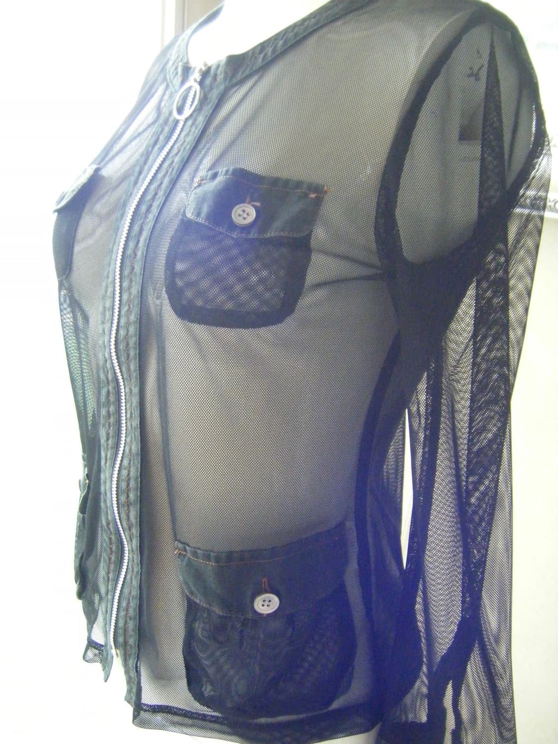 [C.E.C.I.O] Mesh See-through Zip Jacket 상품이미지2