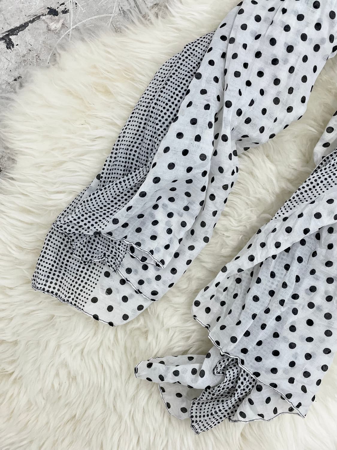 너드모리 도트 체크 머플러  상품이미지6