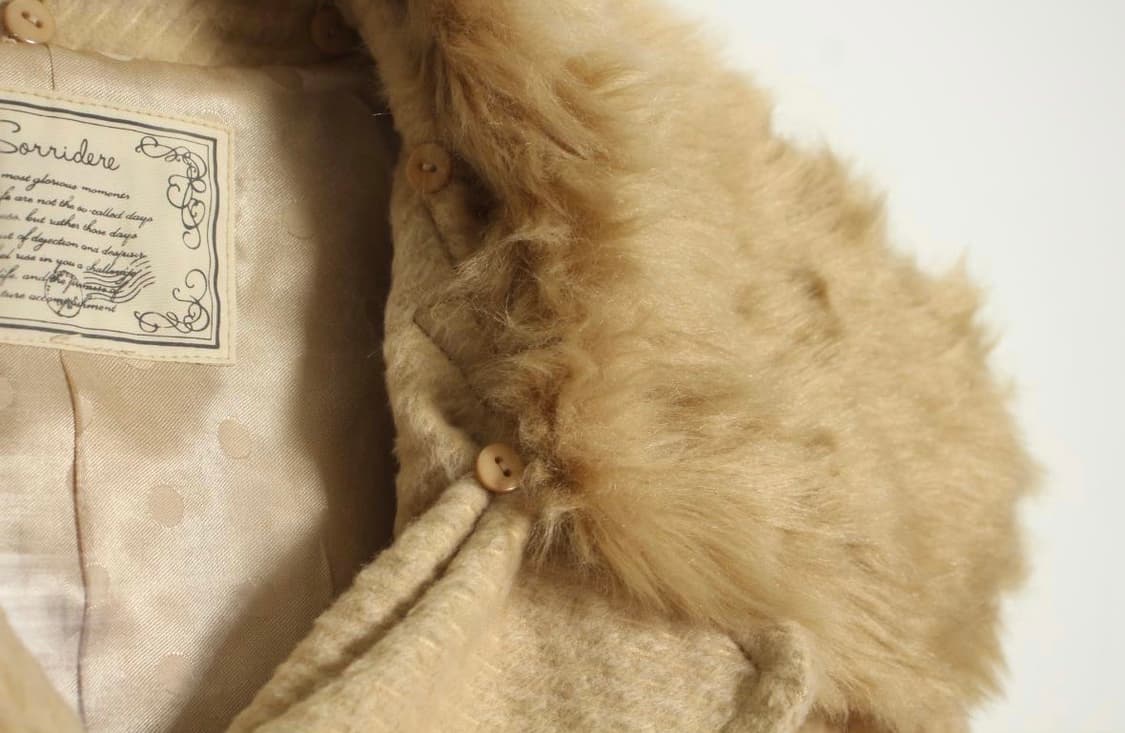 SORRIDERE 갸루 라떼갸루 퍼자켓 퍼코트 퍼후드 로맨틱 모리걸 상품이미지3