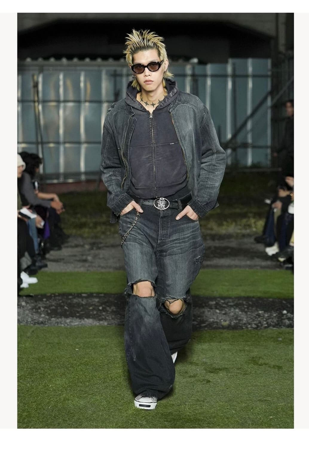 [S] KAMIYA 카미야 데님 와이드 팬츠 상품이미지1