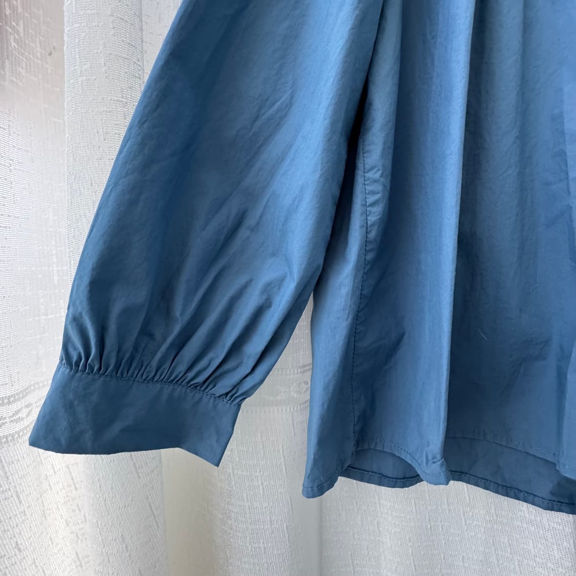 거의새것 블루 레이스 넥 블라우스 러블리 모리걸 상품이미지6