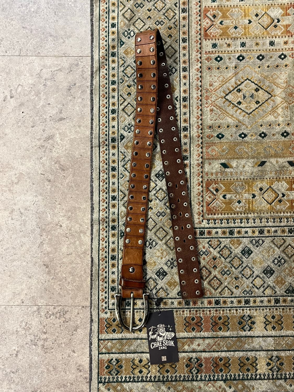 보닌 가죽 벨트 브라운  #csz1963 상품이미지1