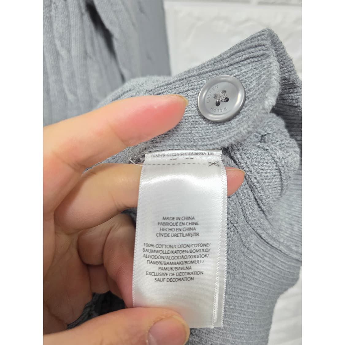 택포_ 폴로 랄프로렌 니트 가디건 M 상품이미지3