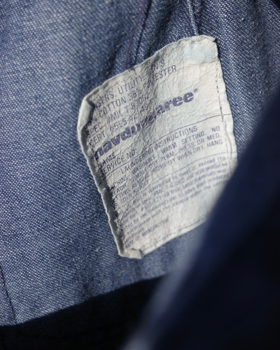 80s U.S.N Navdungaree 벨보텀 데님 플레어 팬츠 상품이미지4