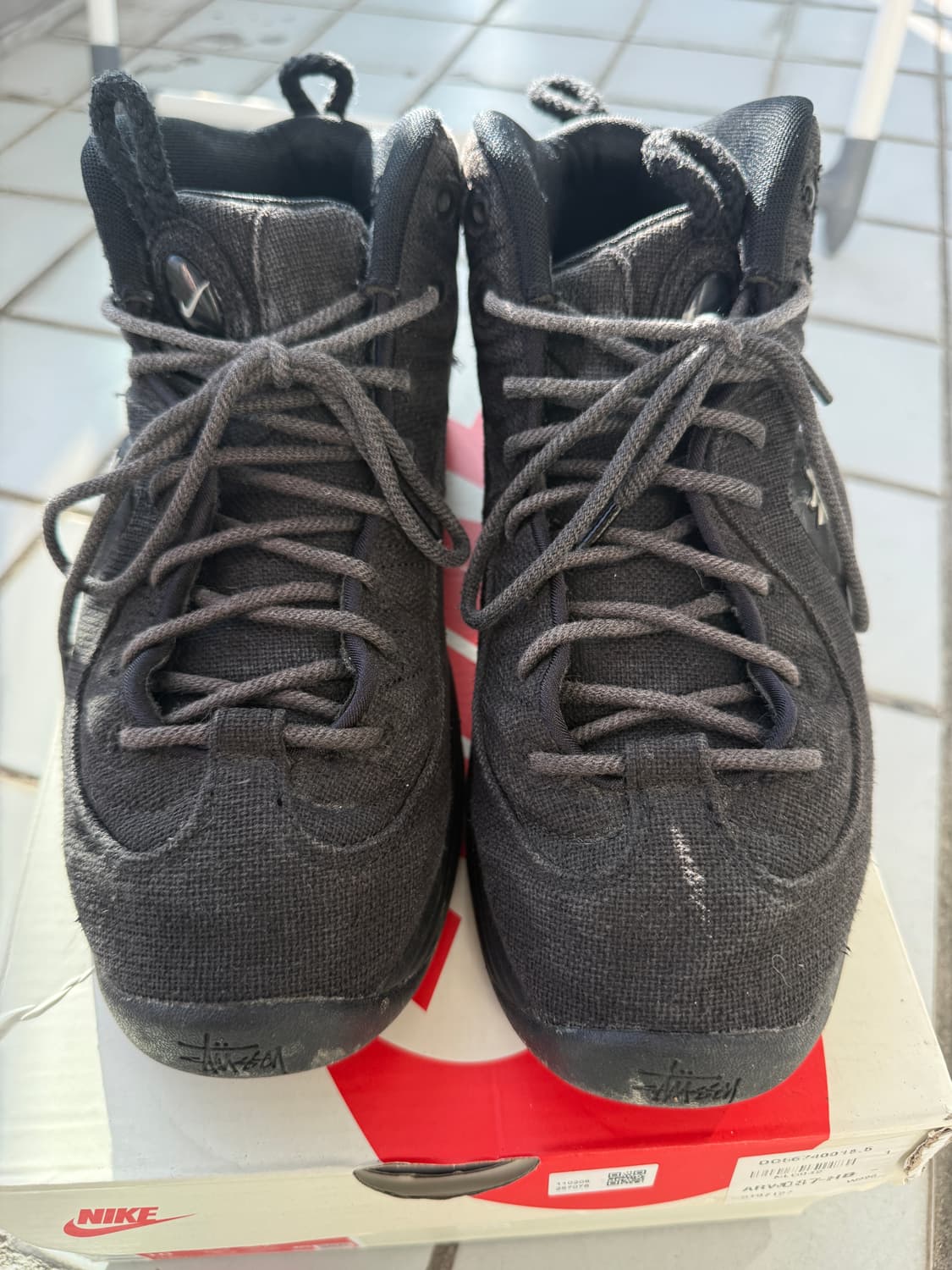 나이키x스투시 에어페니 2 블랙 (265) 상품이미지4