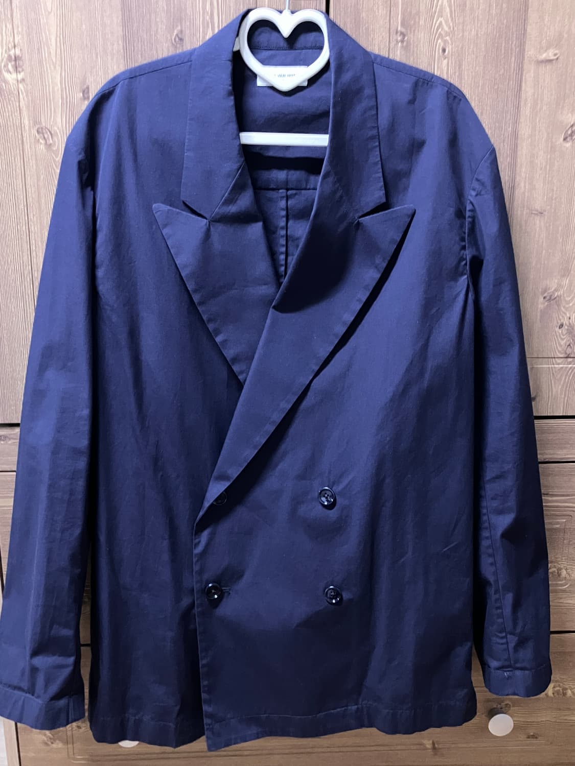 드리스 반 노튼 더블 코튼 자켓 네이비 M 상품이미지1