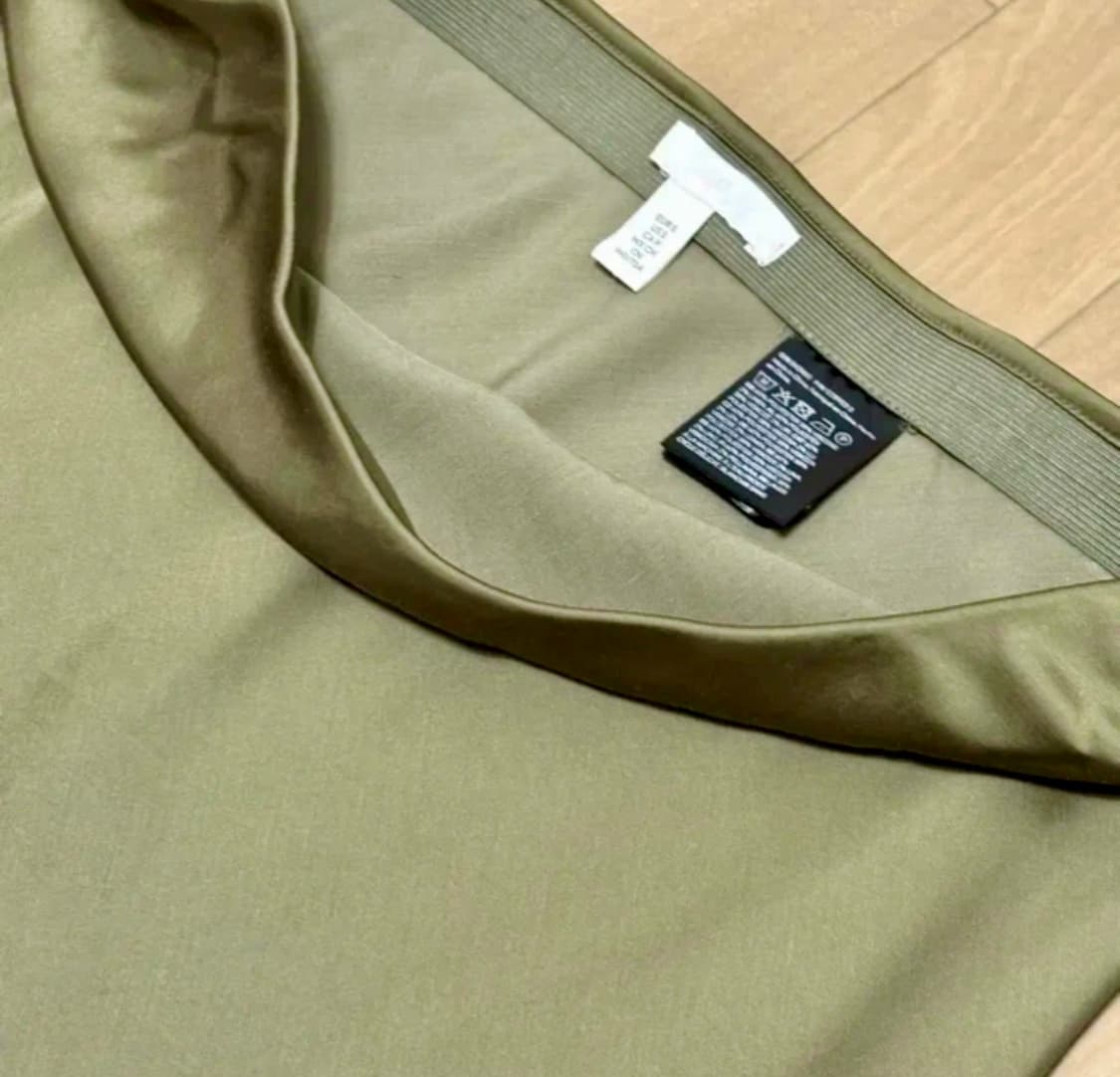 (단돈5000원) H&M 실크 슬립 스커트 (카키/올리브 컬러) 상품이미지3